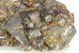 Purple/Yellow Cubic Fluorite Crystal Cluster - Morocco #223897-2